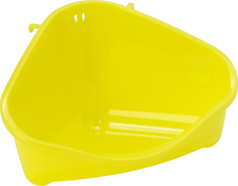 Moderna plastic klein knaagdiertoilet met haak yellow - 