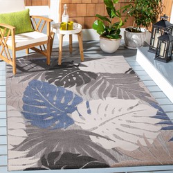 Tapijtenloods Binnen en Buiten Vloerkleed Floral Outdoor Laagpolig Tapijt Beige- 200x290 CM