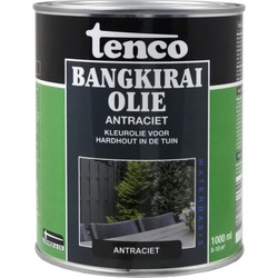 Bangkirai olie antraciet 1l verf/beits - tenco