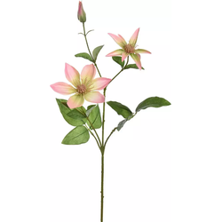 Clematis spray 65 cm pink kunstbloem zijde nepbloem