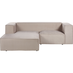 Beliani VERNON - Tweezitsbank-Beige-Fluweel