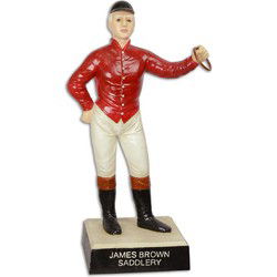 GIETIJZEREN "JAMES BROWN SADDLERY" PAAL