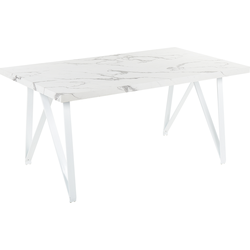 Beliani GRIEGER - Eettafel-Wit-MDF