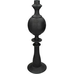 SVJ Home Decorations Kandelaar - 13 x 13 x 44 cm - Polyserin - Zwart