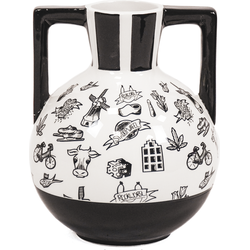 Vase - Kettlebell - Ceramic - Dutch Black - 14,5x14,5x18,5cm