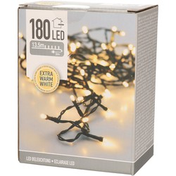 Bellatio Decorations Kerstverlichting - LED - warm wit - 13,5 meter - Kerstverlichting kerstboom