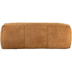 PTMD Poef Marieke - 120x40x40 cm - Suede - Bruin