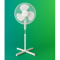 Statiefventilator Wit – Krachtige Verkoeling op Warme Dagen