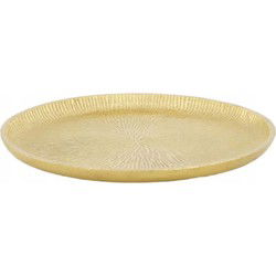 Schaal aluminium l19b19h1 cm goud