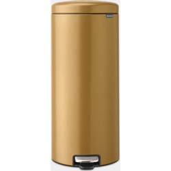 NewIcon Pedaalemmer, 30 liter, kunststof binnenemmer - Warm Gold