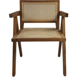 HSM Collection-Fauteuil Accent-58x60x79-Naturel-Teak