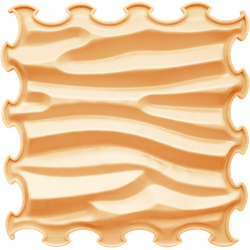 Ortoto Ortoto Sensory Massage Puzzle Mat Sandy Waves Caramel Milk