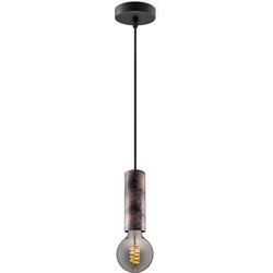 Home sweet home hanglamp Saga roest Spiral g95 - smoke