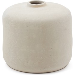 Kave Home - Vaas Serina van wit papier-maché 36,5 cm