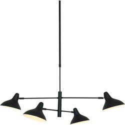Anne Light and home hanglamp Kasket - zwart - metaal - 100 cm - E27 fitting - 2694ZW