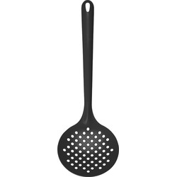 Spatel/bakspaan - zwart - rond - 33 cm - kunststof - keukengerei - Bakspanen