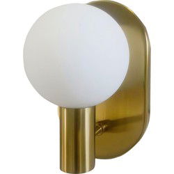 QUVIO Gouden wandlamp - 1 lichtpunt - Metaal - Glas