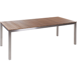 VIAREGGIO  II - Tuintafel - Lichte houtkleur - 90 x 200 cm - Teakhout