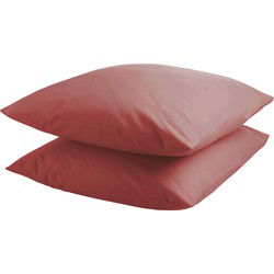 DoubleDry Kussensloop 2 stuks - 100% natuurlijk katoen - 2x 60x70 - abrikoos
