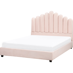 VINCENNES - Waterbed - Pastelroze - 140 x 200 cm - Fluweel