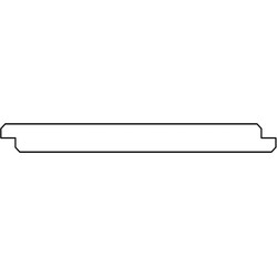 Wisselsponning douglas 1,8x19,5x500 cm Tuindeco