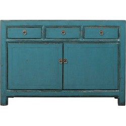 Fine Asianliving Antieke Chinese Dressoir Teal High Gloss