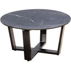 Teeburu coffee table 60x31cm. alu black/slate - Yoi