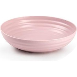 Plasticforte Kommetjes/schaaltjes - kunststof - D22 x 5.5 cm - oudroze - Kommetjes