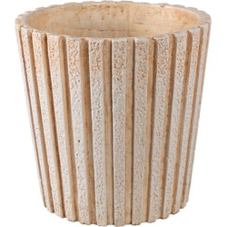 PTMD Bloempot Marijus - 30x30x30 cm - Cement - Creme