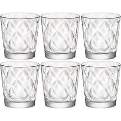 Kaleido waterglazen - 6x stuks - 240 ml - Sapglas/drinkglazen voordeel set - Drinkglazen