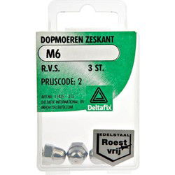 Dopmoeren m8 rvs 4st