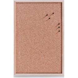 Prikbord van kurk - 60 x 40 cm - memobord/prikbord voor thuis/kantoor - Prikborden