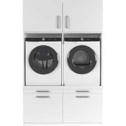 Wasophoogte Wasmachine Kast Brugge – Pure Wit