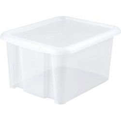 EDA Opbergbox 30L - wit - stapelbaar - L44 x B36 x H25 cm - Opbergbox