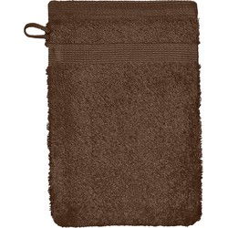 Twentse Damast Washandjes 6 stuks - Bruin