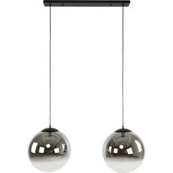 Hanglamp Rond - Zwart 2-Lichts - 110x40x150cm