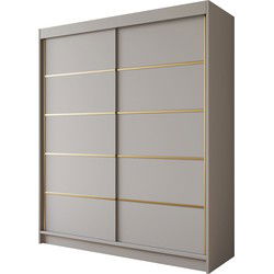 Meubella - Kledingkast Eagle - Beige - 180 cm