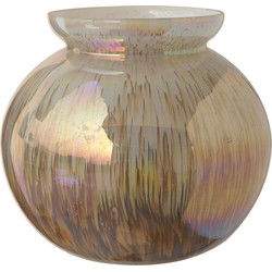 PTMD Xela Windlicht - 17,5 x 17,5 x 17 cm  - Glas - Grijs