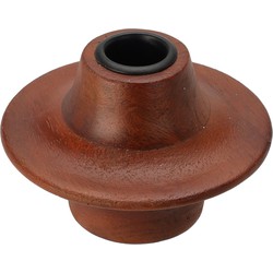 Candle Holder Wood 11X9 cm Waln - Nampook