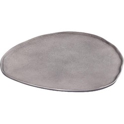 PTMD Plateau Kora - 30x25x1 cm - Aluminium - Zilver