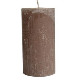 PTMD Kaars New Rustic Outdoor - 15x15x30 cm - Parrafin - Sahara