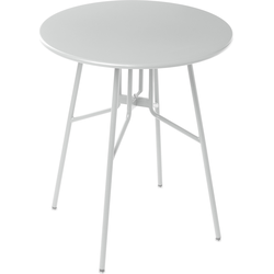 ANCONA - Tuintafel - Grijs - 90 cm - Aluminium