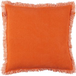 Dutch Decor BURTO - Sierkussen van gewassen katoen oranje 70x70 cm - Dutch Decor