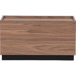 vtwonen Block Bijzettafel - Grenen - Walnoot - 44x40x82