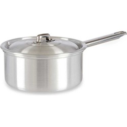 Steelpan/sauspan/juspan zilverkleurig 30 x 18 x 10 cm van 1.5 liter aluminium - Steelpannen