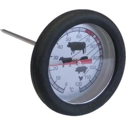 Analoge vleesthermometer / keuken thermometer RVS 12 cm - Vleesthermometers