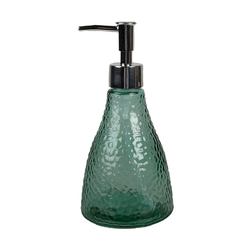 Clayre & Eef Zeepdispenser 400 ml Groen Glas - 