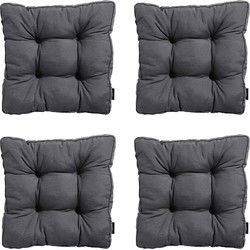 Madison -  Zitkussen Florance Panama grey - Ca. 47x47 cm - Set van 4