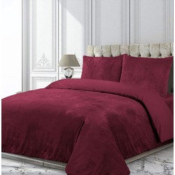 Velvet Dreams - Dekbedovertrek - Rood - 200x200/220 + 2 Kussensloop 60x70 cm (2-pers)