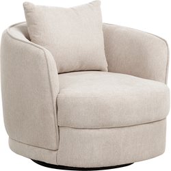 Beliani ANDALEN - Fauteuil-Beige-Polyester